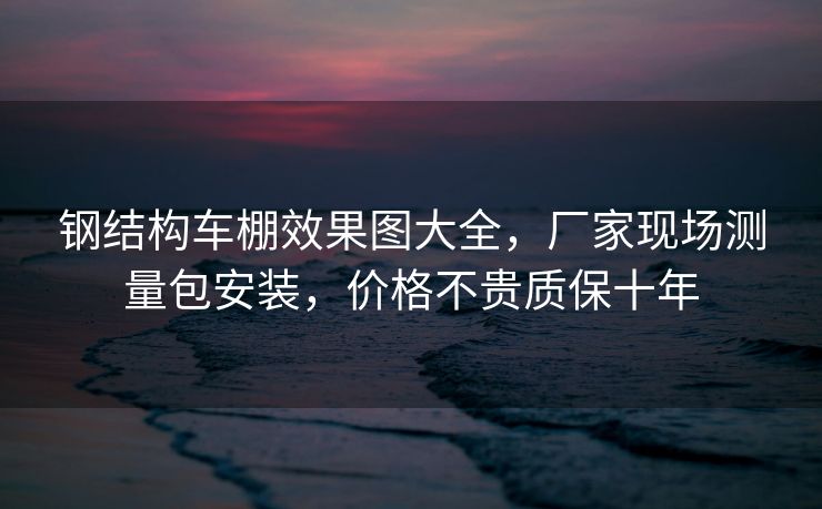 钢结构车棚效果图大全，厂家现场测量包安装，价格不贵质保十年