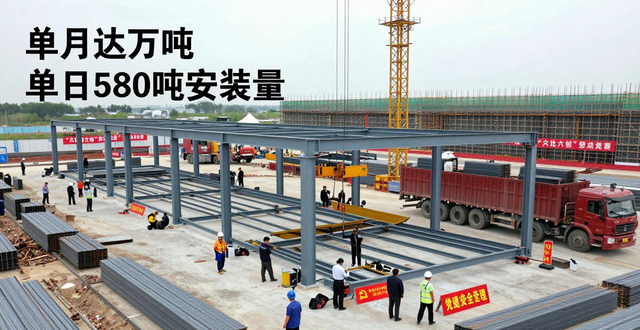 江门钢结构安装_浙江温州龙港经济产业发展中心主体钢结构安装工程_中交四航局航通公司钢结构工程