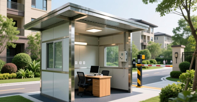 不锈钢岗亭_铝合金岗亭_福州钢结构厂家