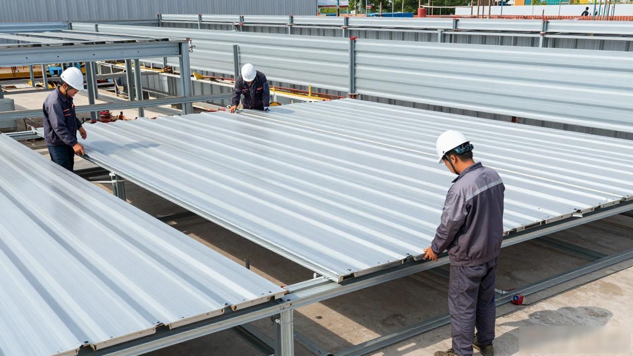 钢结构彩板安装_彩钢板施工工艺流程_彩钢施工技术要求