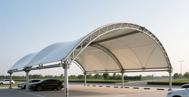 钢车棚结构图设计规范_钢制车棚_钢结构车棚设计图