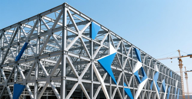 网架钢构安装_煤棚网架工程_江苏八方钢构集团